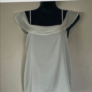 Express Ivory Off-Shoulder Camisole with Thin Straps